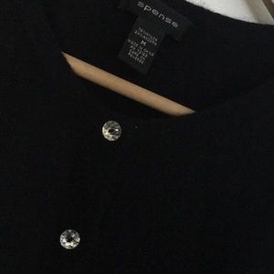 💎Black with sparkle button cardigan 💎